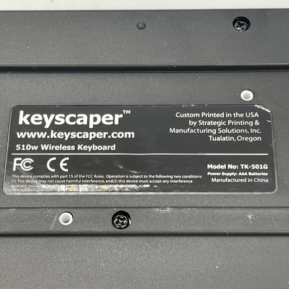 Keyscaper 510W Carolina Panthers Wireless USB Keyboard - Picture 6 of 10